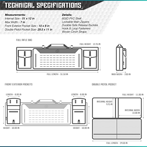 Savior Equipment Tactical Double Rifle Bag - Olive Green