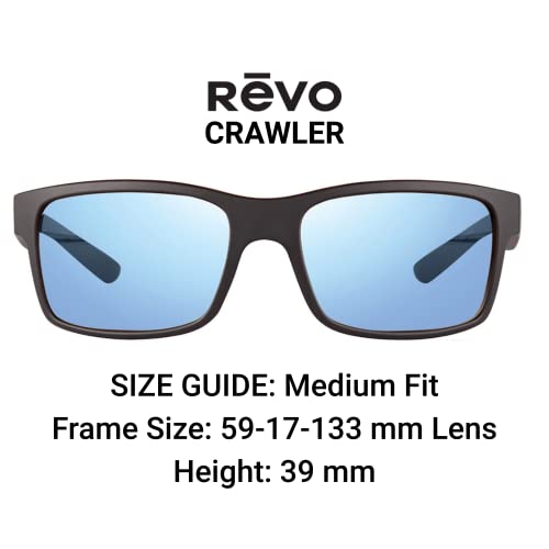 Revo Crawler Polarized Sunglasses: Matte Black Tortoise Frame