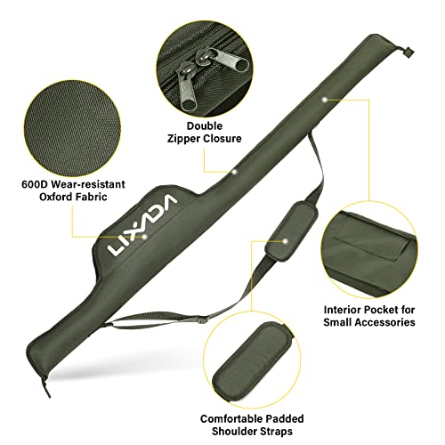 LIXADA Portable Folding Fishing Rod Case 55 Inch