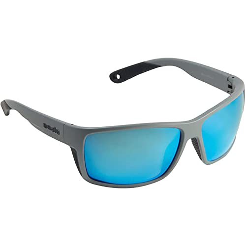 Bajio Sunglasses Model Bales - Matte Gray, Blue Mirror