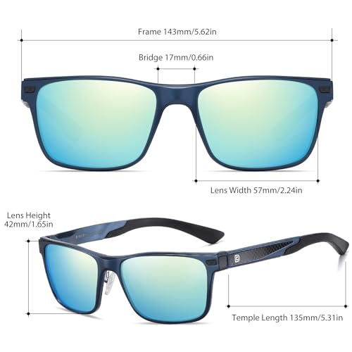 Men's Polarized Vintage Aluminum Sunglasses for Hunting and Fishing