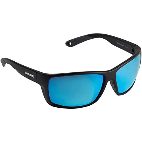 Bajio Sunglasses Beach Frame Black with Blue Mirror