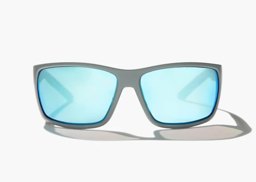 Bajio Sunglasses Model Bales - Matte Gray, Blue Mirror