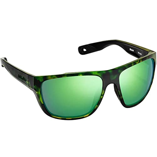Bajio Roca Sunglasses - Shoal Tortoise Matte, Green Mirror