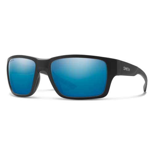 SMITH Outback Sunglasses - Matte Black | Blue Mirror