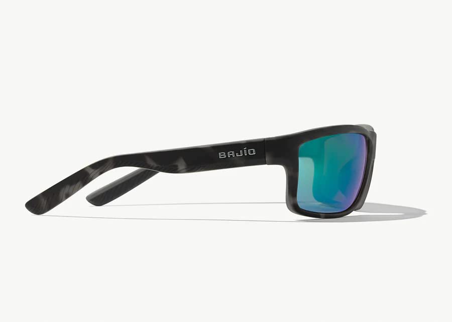 Bajio Nippers Squall Tortoise Sunglasses with Green Mirror