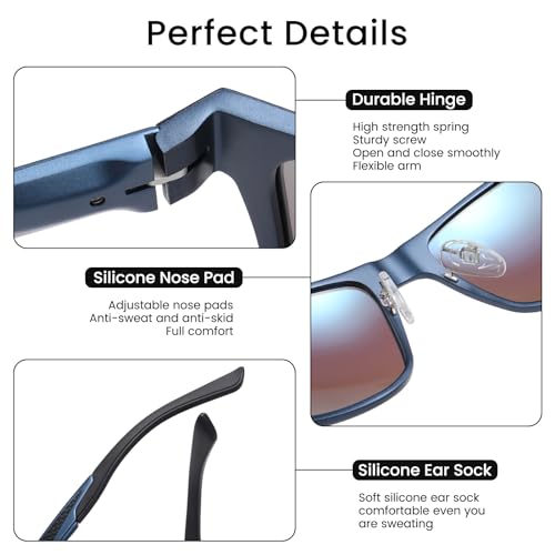 Men's Polarized Vintage Aluminum Sunglasses for Hunting and Fishing