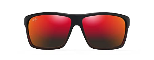 Maui Jim Alenuihaha Polarized Sunglasses, Burgundy Stripe/Hawaii Lava