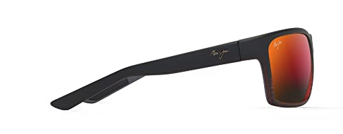 Maui Jim Alenuihaha Polarized Sunglasses, Burgundy Stripe/Hawaii Lava
