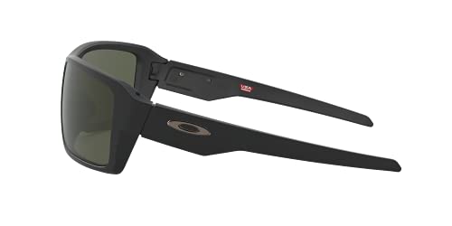 Oakley Men's Double Edge Sunglasses, Matte Black/Dark Grey
