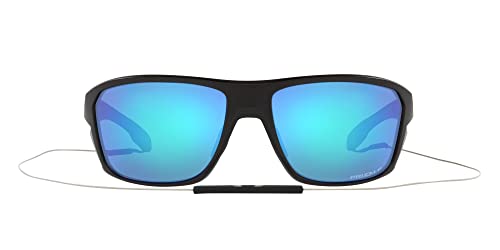 Oakley Men's Split Shot Sunglasses, Matte Black/Yellow Icon