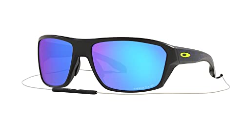 Oakley Men's Split Shot Sunglasses, Matte Black/Yellow Icon