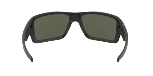 Oakley Men's Double Edge Sunglasses, Matte Black/Dark Grey