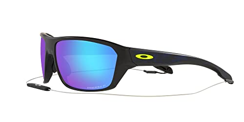 Oakley Men's Split Shot Sunglasses, Matte Black/Yellow Icon