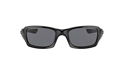 Oakley Men's Fives Squared Sunglasses, Polished Black/Grey