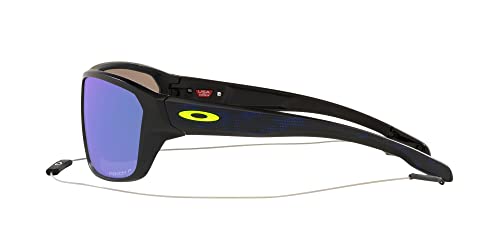 Oakley Men's Split Shot Sunglasses, Matte Black/Yellow Icon