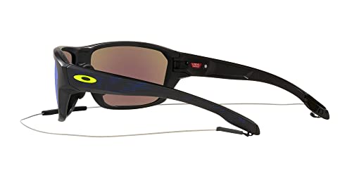 Oakley Men's Split Shot Sunglasses, Matte Black/Yellow Icon