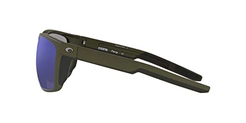 Costa Del Mar Men's FERG Polarized Sunglasses, Moss/Blue