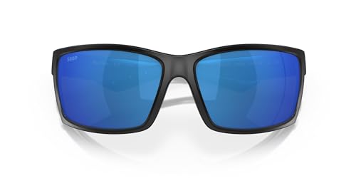 Costa Del Mar Men's Reefton Sunglasses, Blackout/Blue Mirror