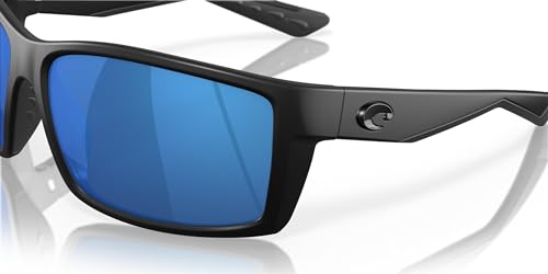 Costa Del Mar Men's Reefton Sunglasses, Blackout/Blue Mirror