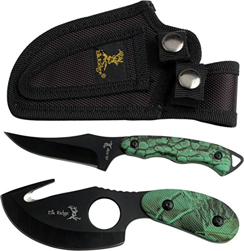 Elk Ridge 2-Piece Fixed Blade Knife Set - Hunting/Fishing