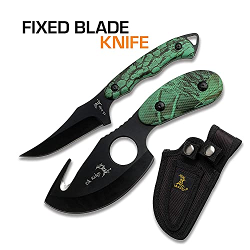 Elk Ridge 2-Piece Fixed Blade Knife Set - Hunting/Fishing
