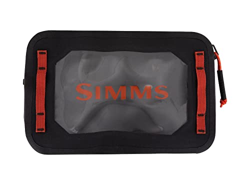 Simms Dry Creek Gear Pouch, Waterproof Outdoor Accessories Organizer, Small, Black