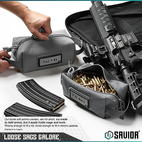 Savior Equipment Tactical Ammo Pouch 4-Pack with ID Patches