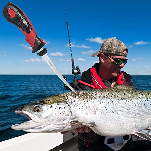 Electric Fillet Knife with Ti-Nitride S.S. Blades & Cooling Hole