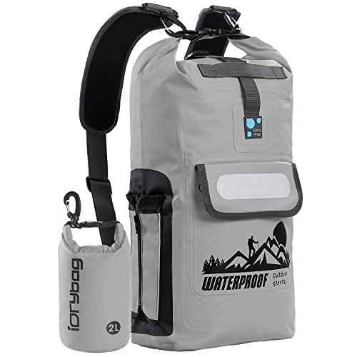 IDRYBAG Dry Bag Backpack Waterproof Floating 20L/30L/40L, Dry Bags Waterproof Backpack for Men, Dry Sack Waterproof Bag Kayak