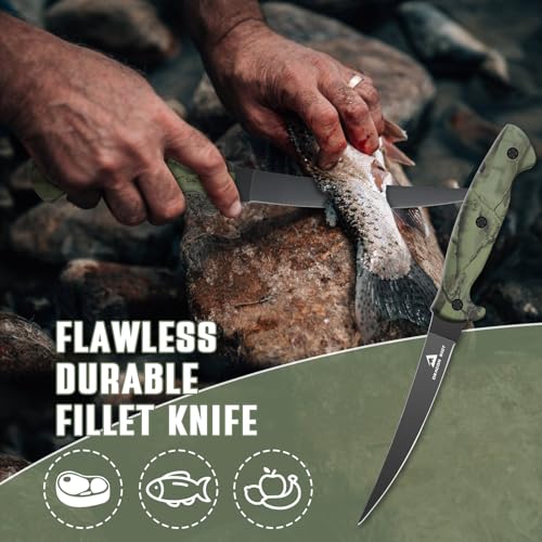 DRAGON RIOT 7 inch Fillet Knife for Anglers