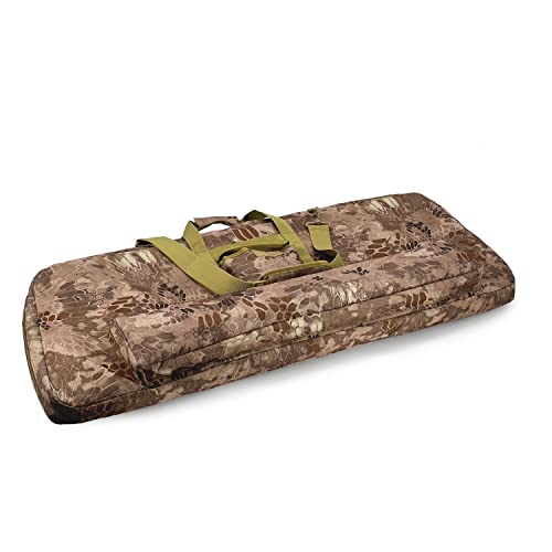 Silfrae Soft Camo Brown Compound Bow Case with Arrow Pocket
