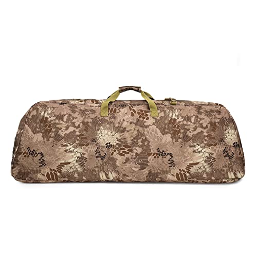Silfrae Soft Camo Brown Compound Bow Case with Arrow Pocket