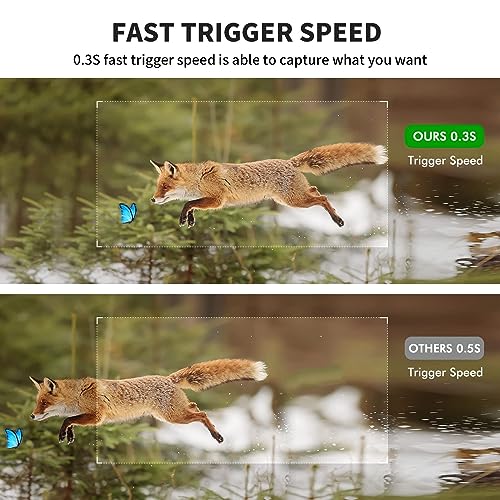 2 Pack WOSPORTS Mini Trail Camera 24MP Night Vision