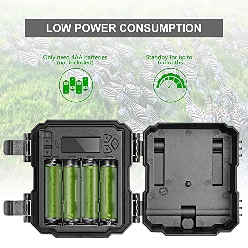 2 Pack WOSPORTS Mini Trail Camera 24MP Night Vision