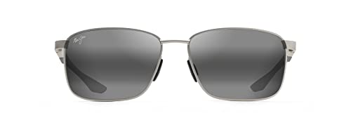 Maui Jim Kaala Polarized Sunglasses, Silver/Neutral Grey, Medium