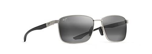 Maui Jim Kaala Polarized Sunglasses, Silver/Neutral Grey, Medium