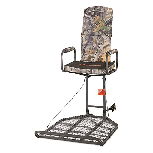 Deluxe Hang-On Tree Stand Chair for Hunting, Camo