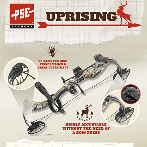 PSE ARCHERY Uprising Compound Bow Set RH Mossy Oak