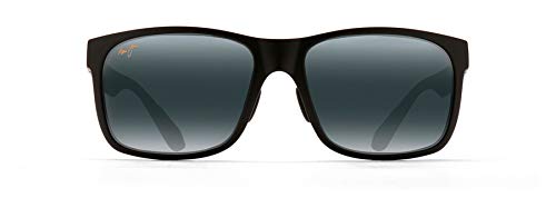 Maui Jim Red Sands Polarized Sunglasses, Matte Black