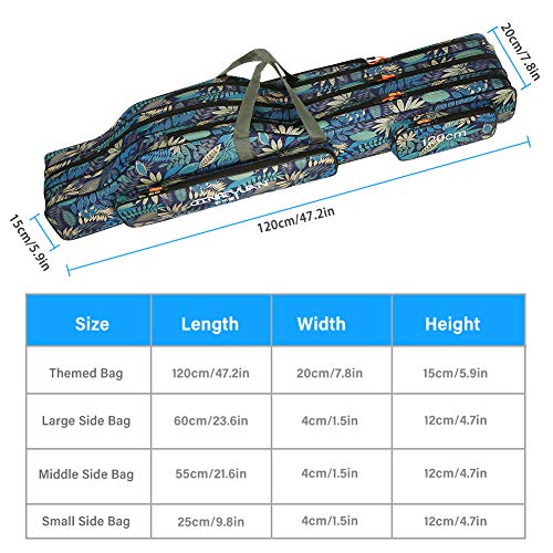 Portable Waterproof Camo Fishing Rod Case (47inch)