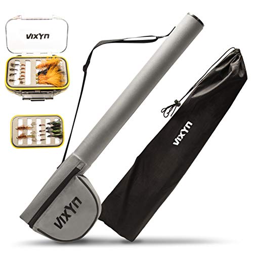 VIXYN Fly Rod and Reel Case with Waterproof Box