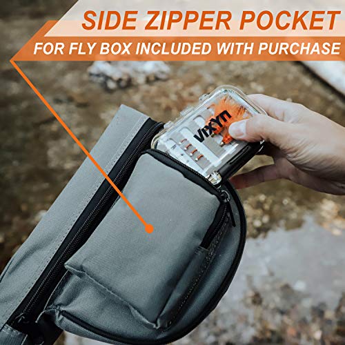 VIXYN Fly Rod and Reel Case with Waterproof Box