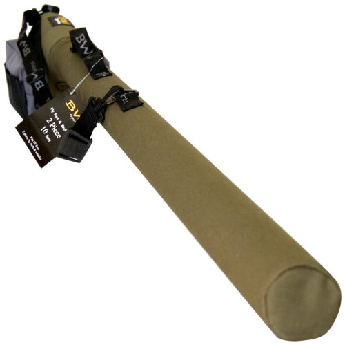 BW Sports 2-Piece Fly Rod & Reel Case, Gray/Olive