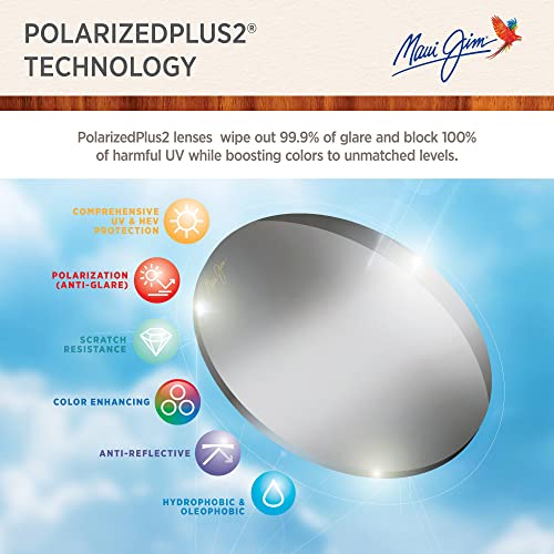 Maui Jim Alenuihaha Polarized Sunglasses, Grey/Black Stripe, Large