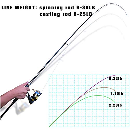 Portable Travel Spinning Fishing Rod Pack - Carbon Fiber