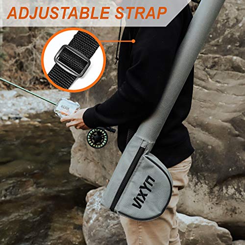 VIXYN Fly Rod and Reel Case with Waterproof Box