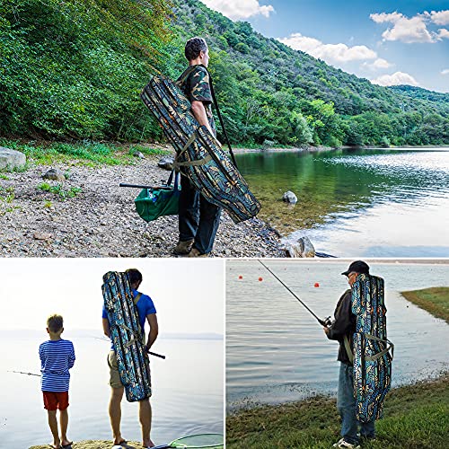 Portable Waterproof Camo Fishing Rod Case (47inch)