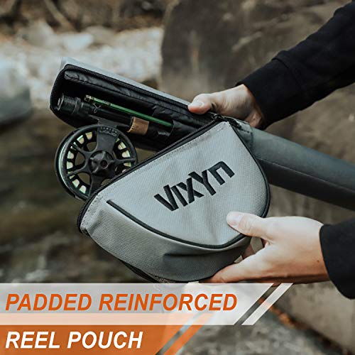 VIXYN Fly Rod and Reel Case with Waterproof Box