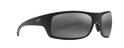 Maui Jim Big Wave Polarized Sunglasses, Black/Grey, XL